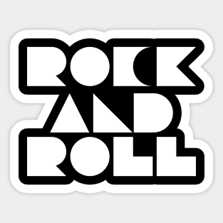 rock and roll geometric Sticker